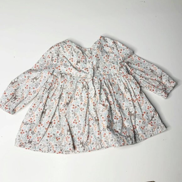 Gymboree Deer & Flowers Print Long Sleeve Blouse - Picture 2 of 7